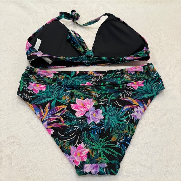 New! Victoria's Secret Black Palm Bikini Set 45580 - Picture 11 of 15